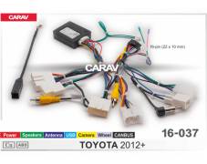 CARAV 16-037 (Комплект проводов для подключения Android ГУ (16-pin) на а/м TOYOTA 2012+ / Power + Speakers + Antenna + Wheel + Camera + USB + CANBUS